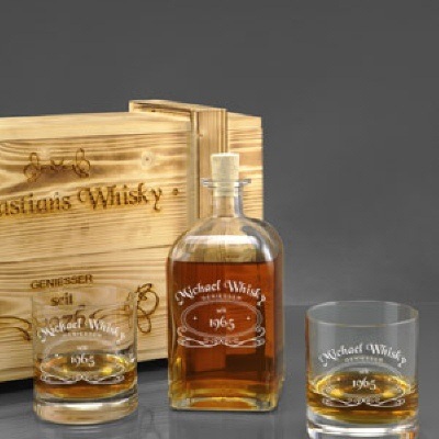 Whisky-Set mit Gravur "Wanted" – Bild 2